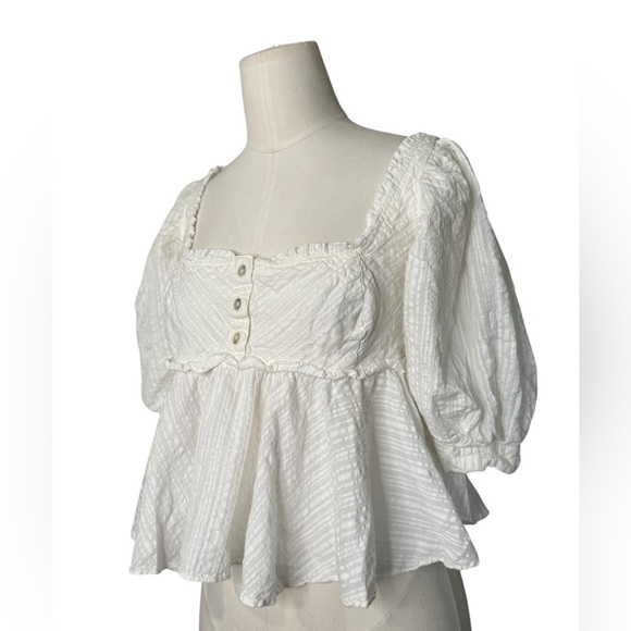 FREE PEOPLE | Leave It To Me Top in Ivory white size XS - Picture 3 of 6